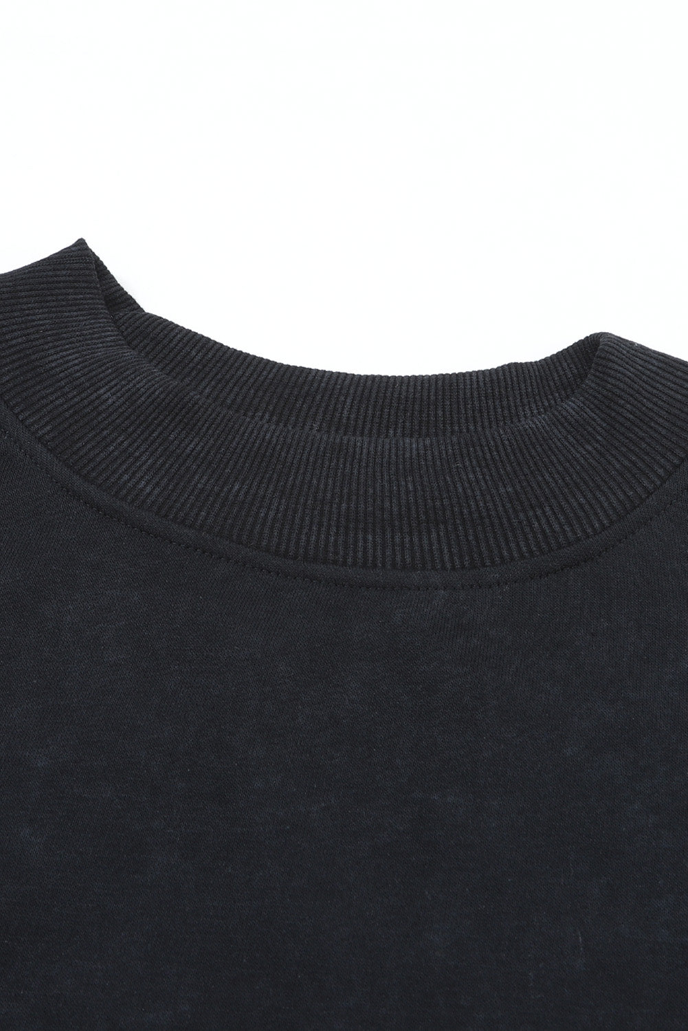 Ruby Plain Drop Shoulder Crew Neck Pullover Sweatshirt